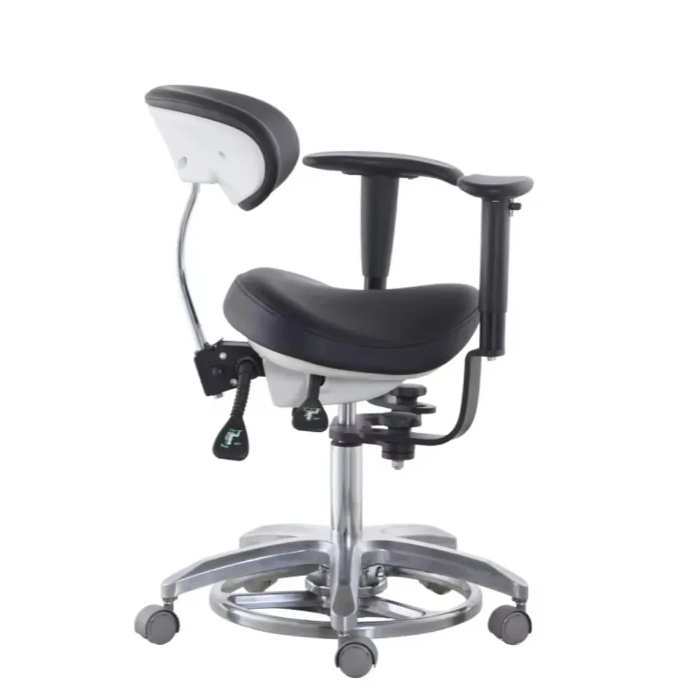Hospital Saddle Chair Ergonomic Saddle Stool Doctor Assistant Dentist Chair for Dental Procedures