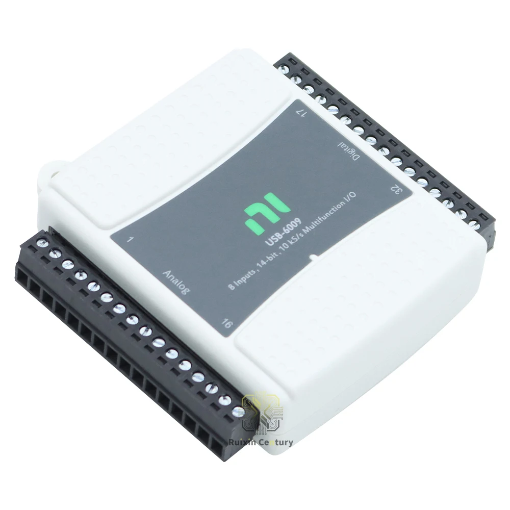 FOR NI USB-6009 Data Acquisition Card Multifunction DAQ Device 779051-01 14-Bit 48kS/s 8AI 2AO 12DIO 32-Bit Counter Screw