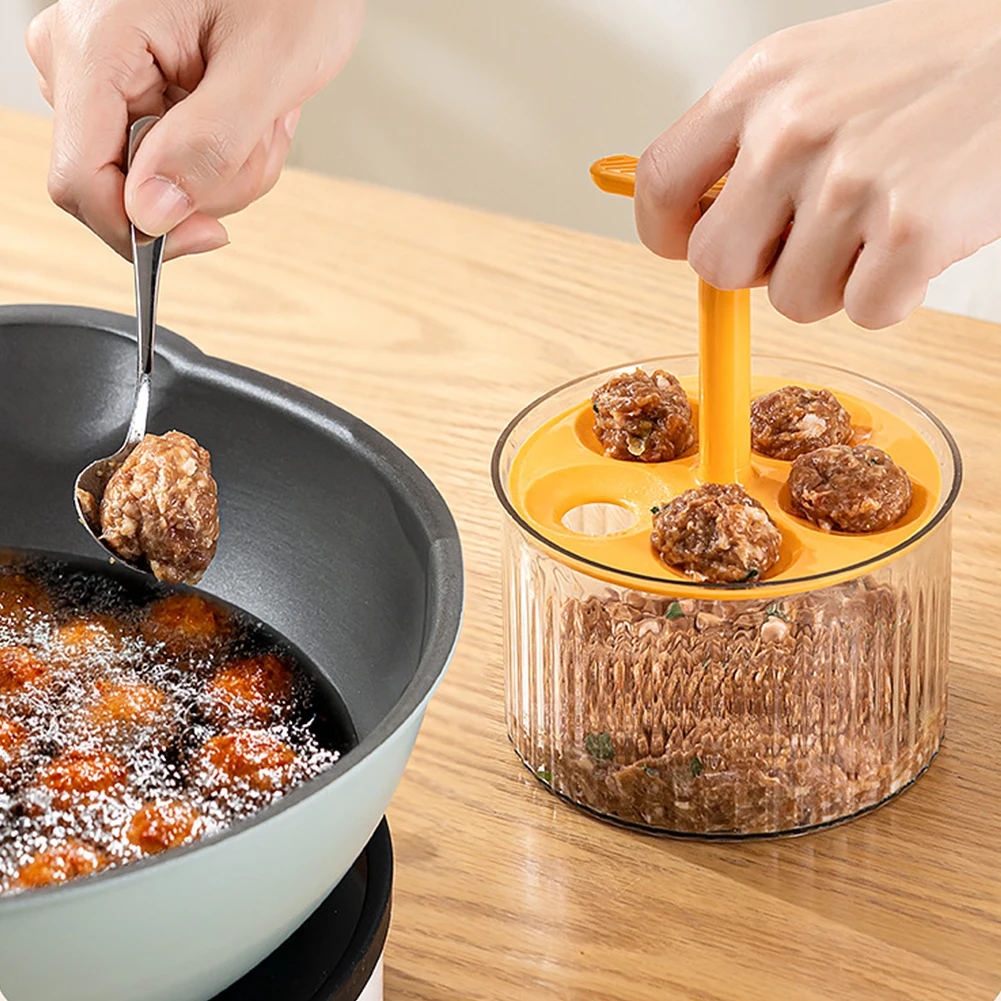 Round Fish Beaf Rice Ball Making Device Kitchen Meatball Mold Kitchen Extruded Meatball Making Tool Kitchen Gadgets