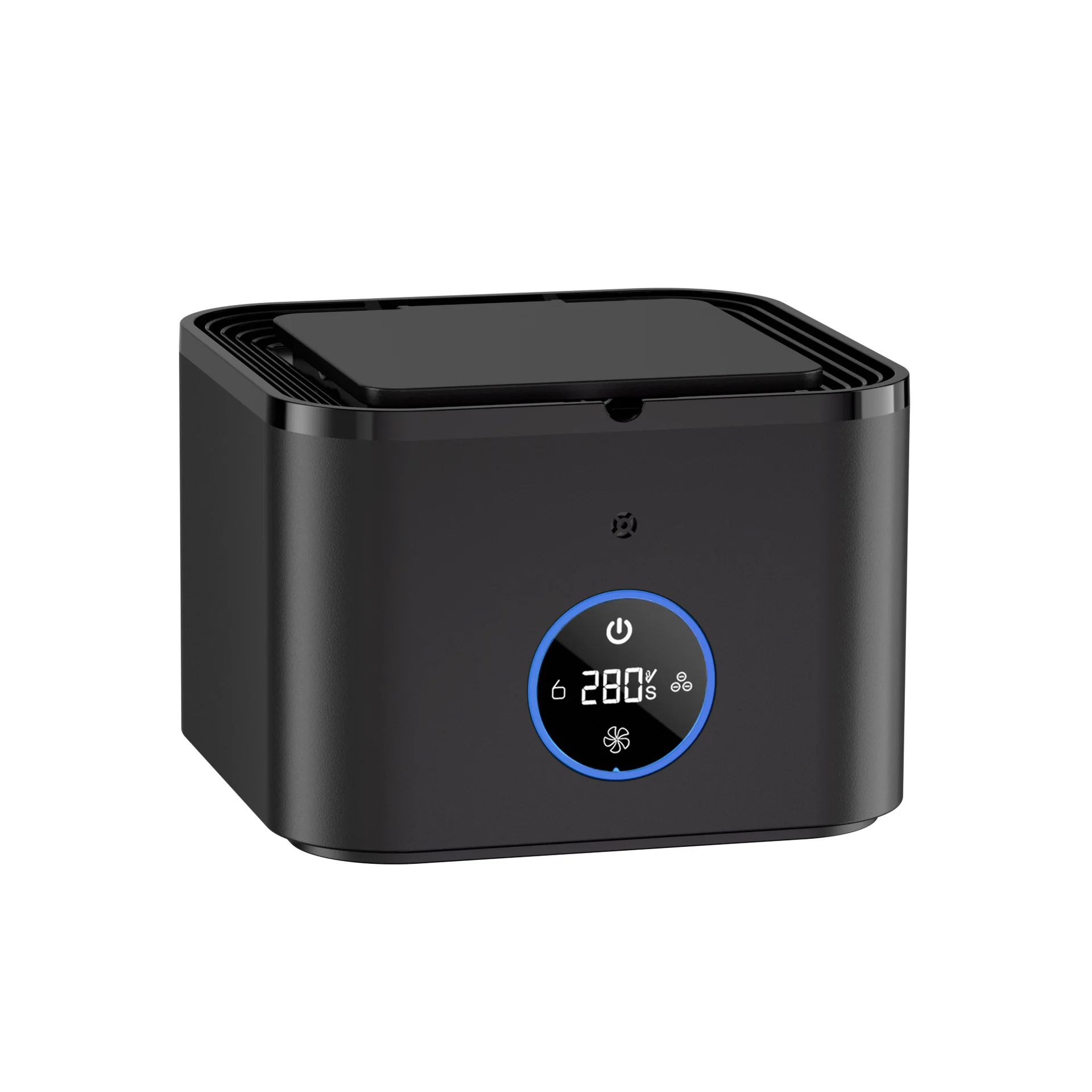 Air purifier, removes second-hand smoke, sensor-based lid opening, smart counting, screen display