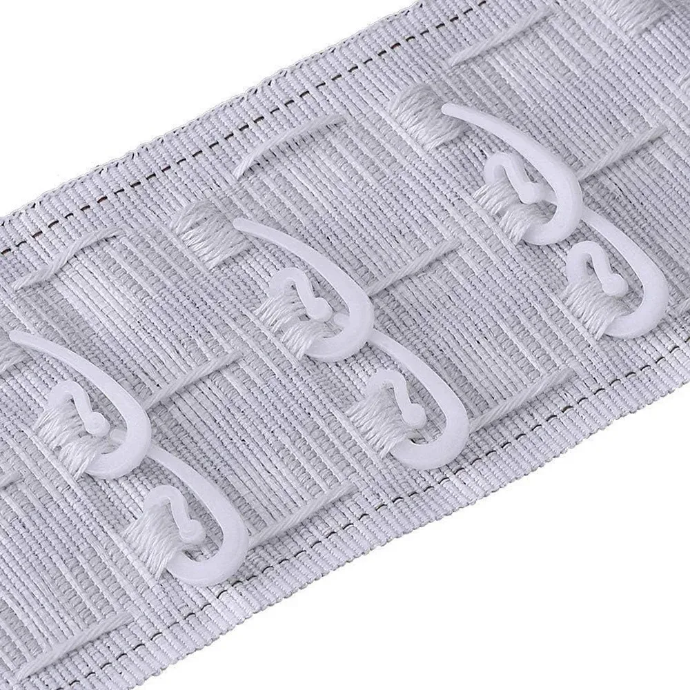 50–200 Stück Vorhanghaken, Ring-Fenstervorhang-Aufhängehaken, weiße Kunststoff-Vorhanghaken für Heim- und Bürovorhangzubehör – Detail 5