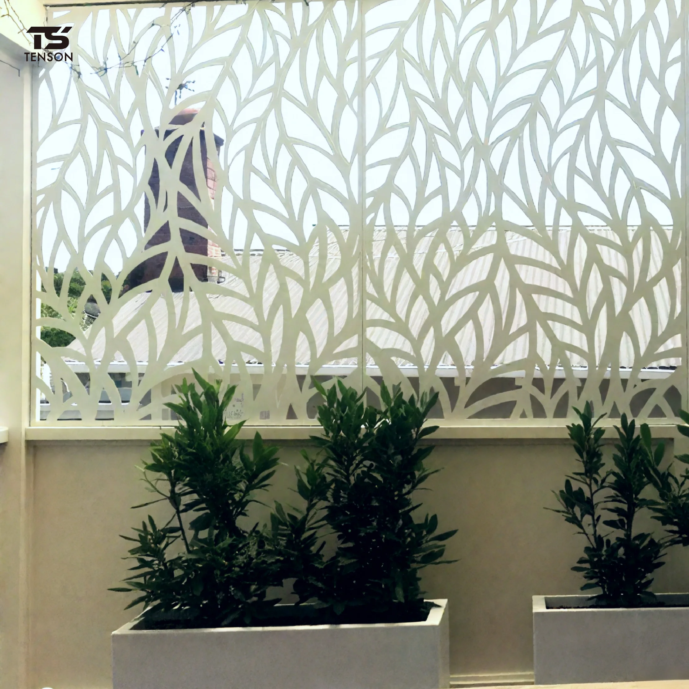 Customizable Laser Cut Stainless Steel Modern Garden Outdoor Privacy Panel Hanging Room Divider Partitions Screen