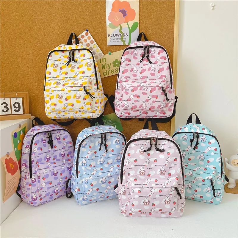 Mochila de dibujos animados para niños y niñas, morral escolar, bolsas para mujeres