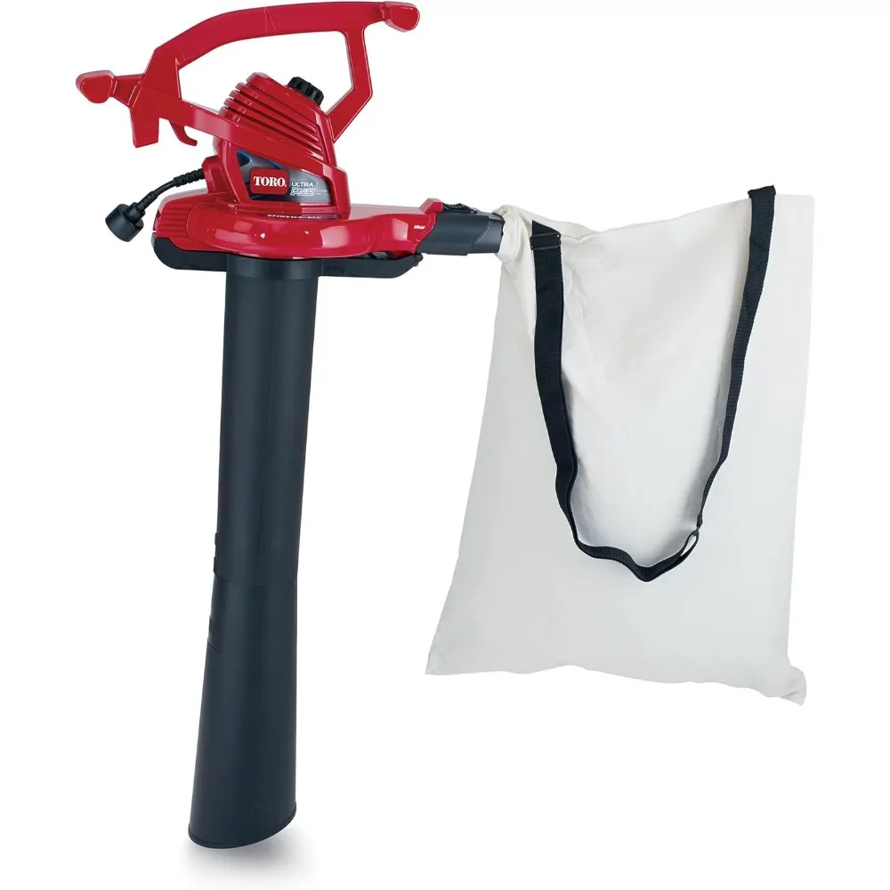 

UltraPlus Leaf Blower Vacuum, Variable-Speed (up to 250 mph) with Metal Impeller, 12 amp,Red