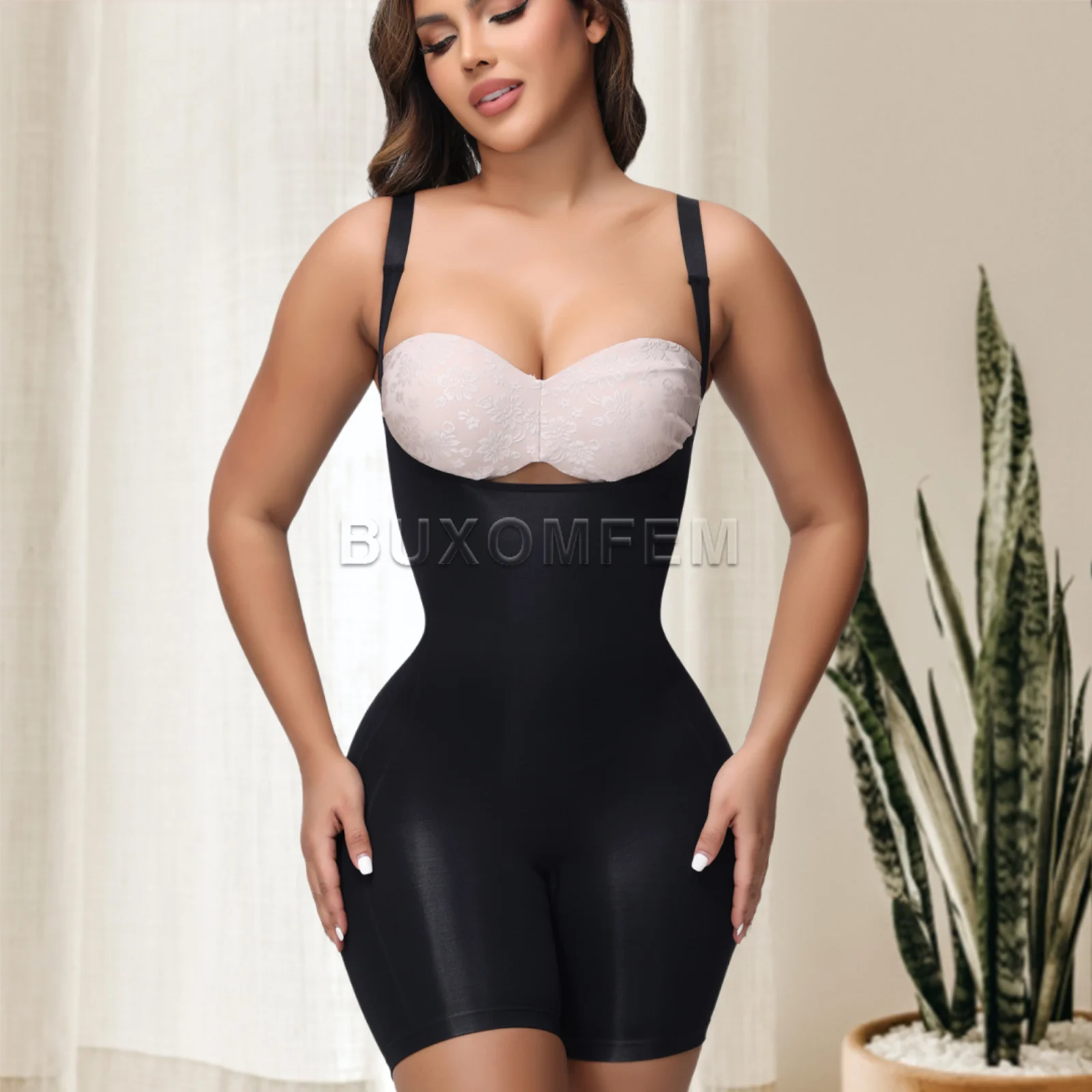 

Sexy Compressed Fajas Colombianas with BonesOpen-Chest Body Shapewear Tummy Control Postpartum Women's New Invisible Underwear