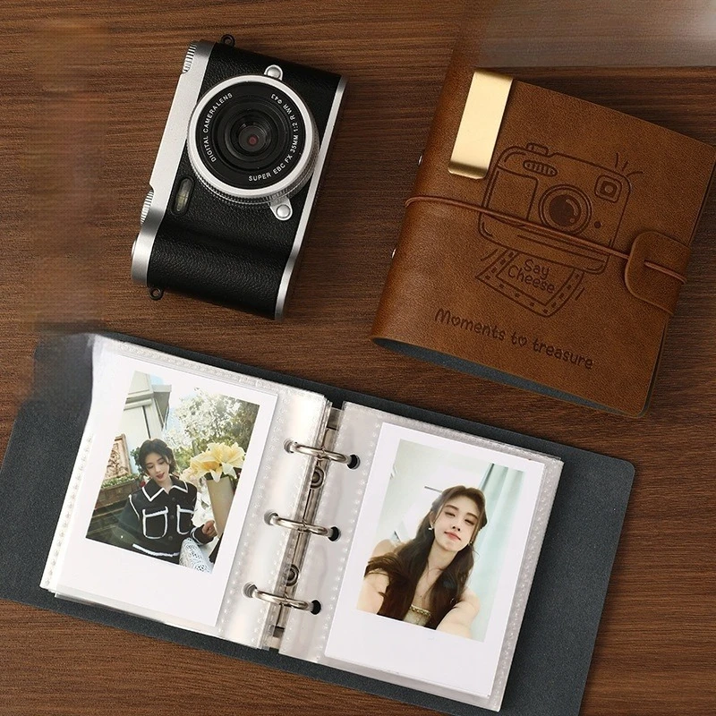 Vintage Camera Cover Polaroid Photo Paper Storage Book Creative DIY Journal Material Collage Student Supplies Stationery