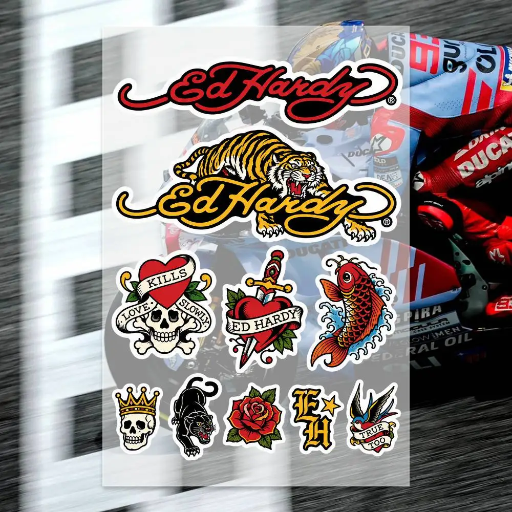 Ed H-Hardy Japanese Motorcycle Sticker Suitable for Motorcycle Body Reflective Car Sticker Helmet Decal