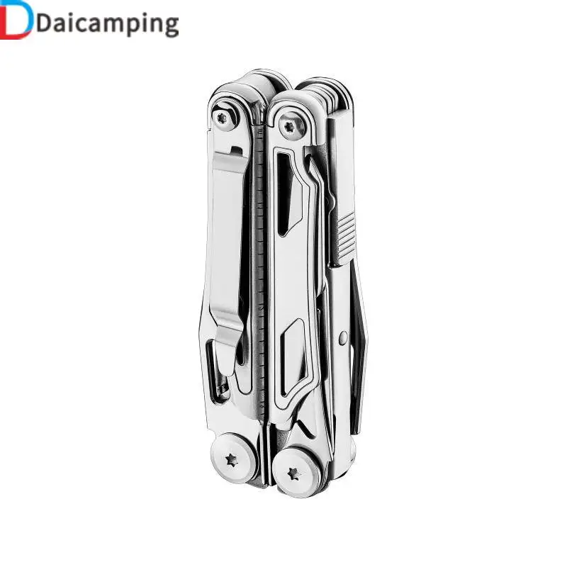 Daicamping DL1 Mini Swiss Survival Hunt Blade Multi Tools /Clip Pliers Extra Cutter Multifunctional Multitools EDC Folding Knife