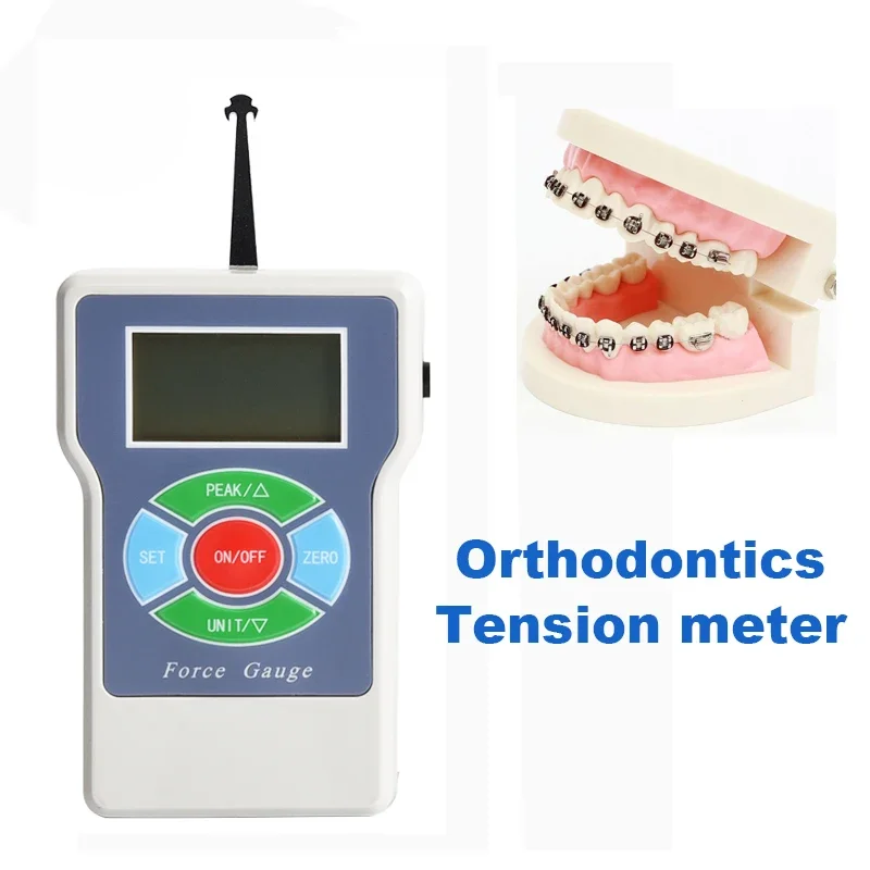 

500g Portable Dental Orthodontic Dynamometer Digital Tension Meter Oral Force Gauge