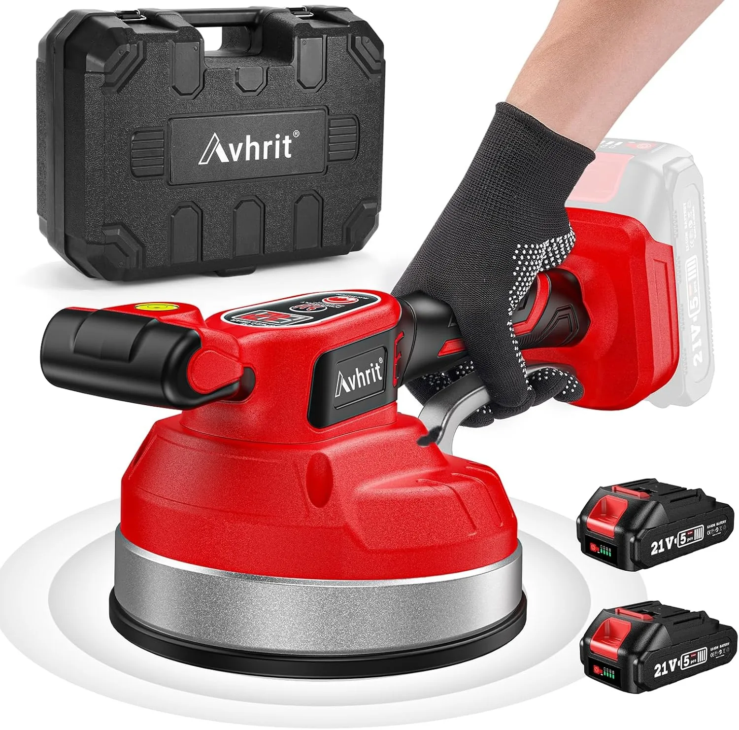 

Tile Laying Machine 12-Speed Tile Vibration Leveling Machine 160mm Large Suction Cordless Ceramic Tile Leveling Device