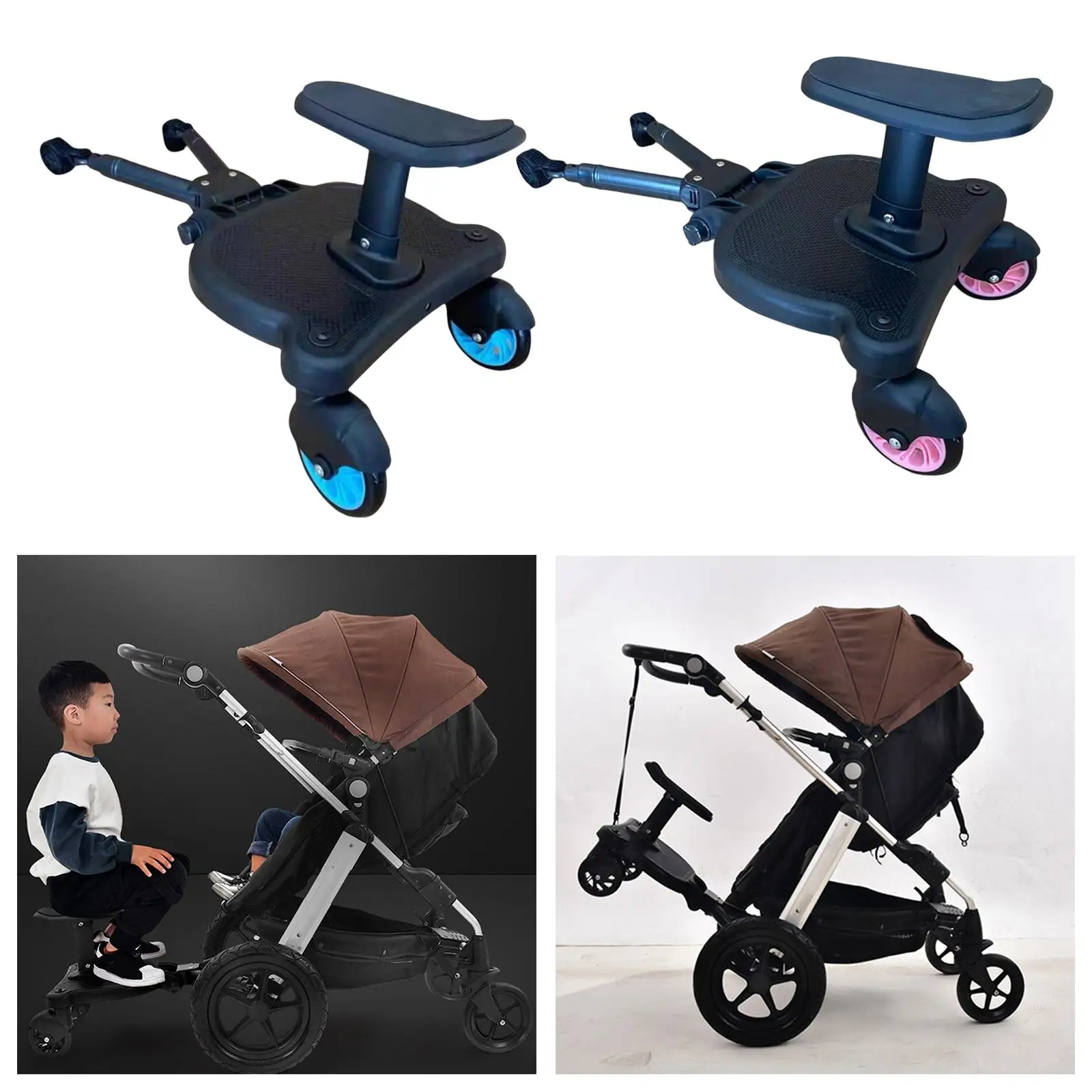 Baby Stroller Stroller Glider Board Glider Board with Removable Seat Wheeled Board  Wheeled Board Stroller