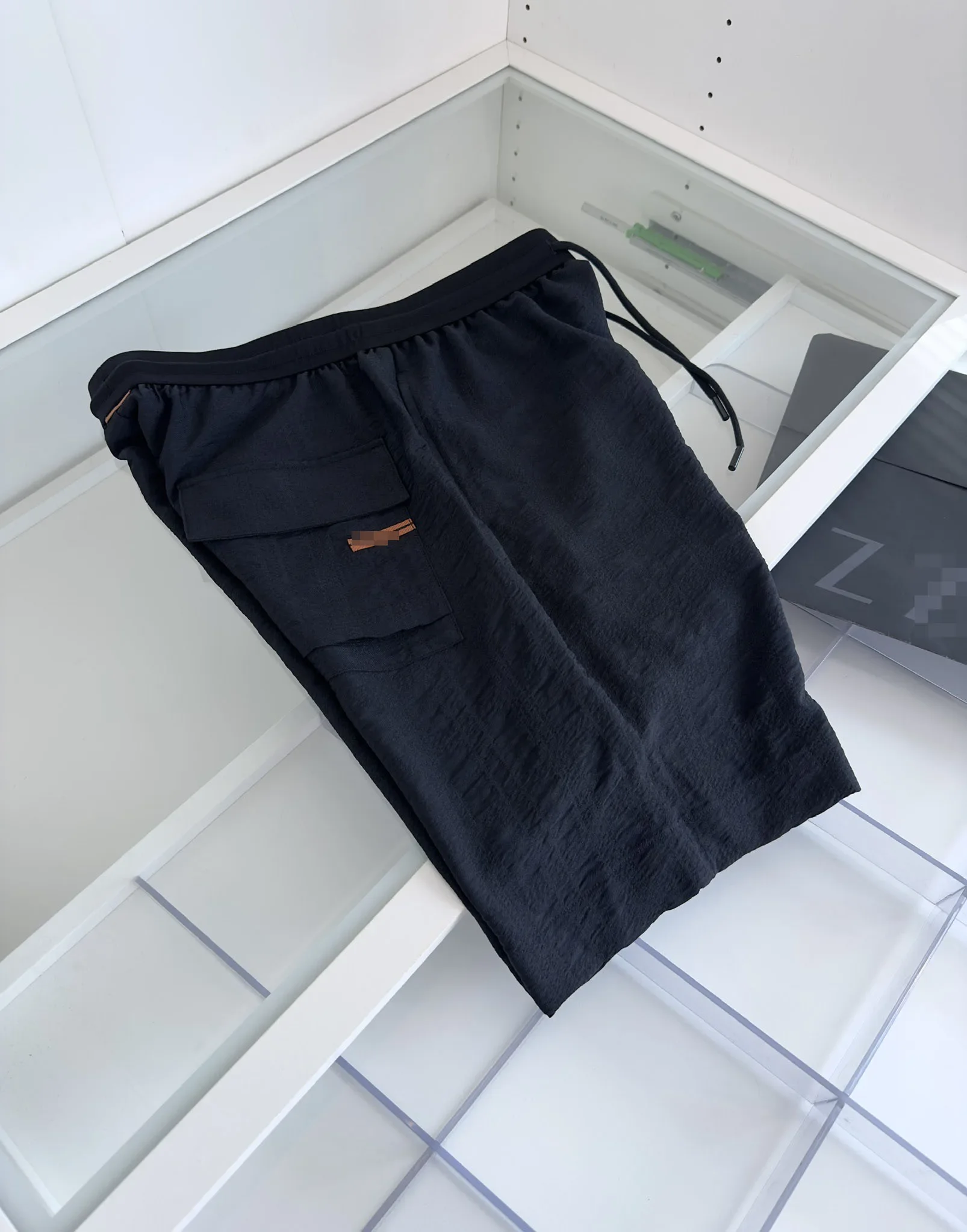 DIKU JING-Shorts casuais clássicos com bolsos laterais, verão, fáceis de cuidar, elástico na cintura, refrescante, 2025