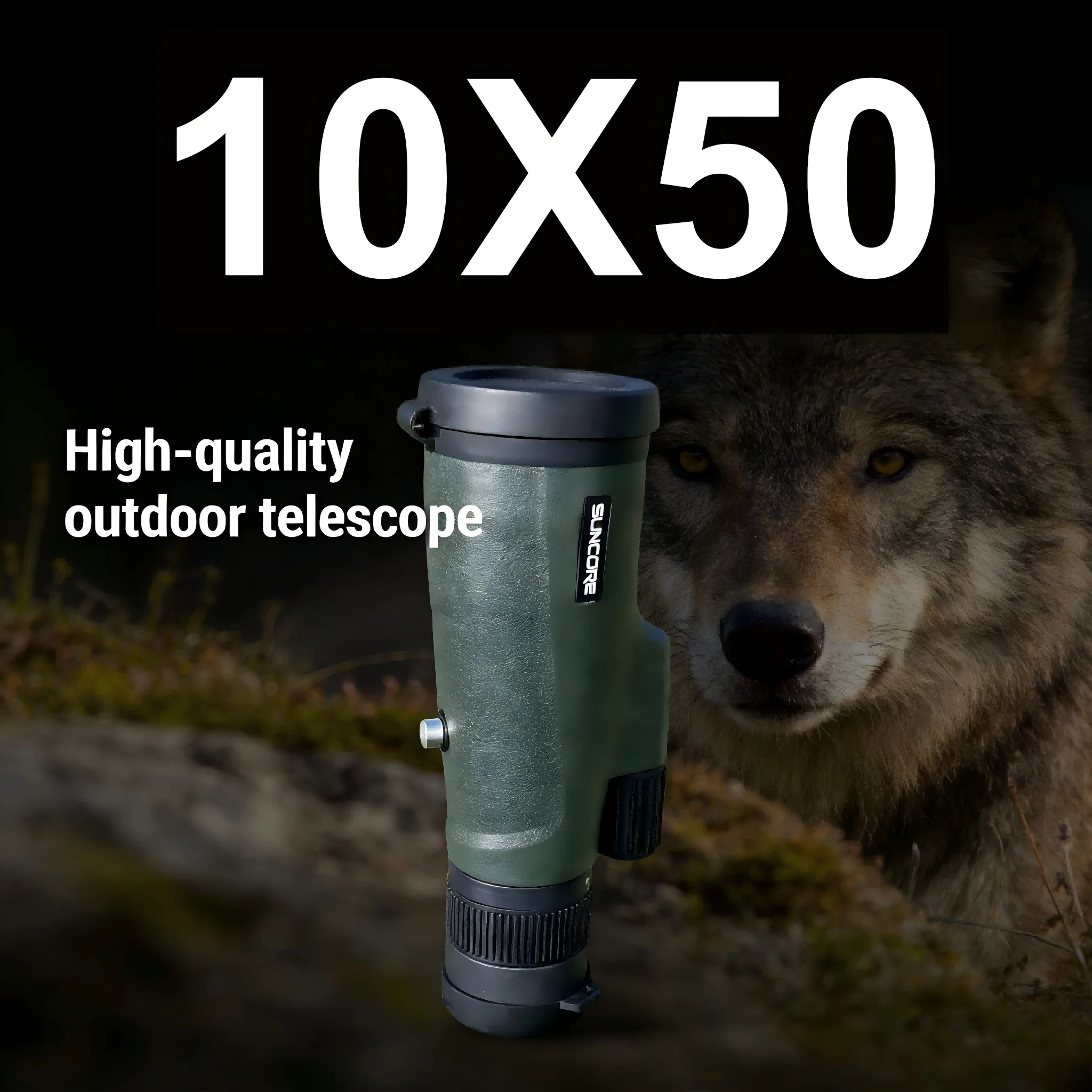 

SUNCORE 10x Zoom Monocular Telescope - High precision 10x magnification, lightweight and durable blue surface treatment