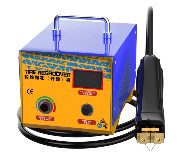 Digital Tire Regroover Car Tire Rubber Tyres Regrooving Tool Blade Iron Tire Regroover Electric Cutting Machine 1000W 110V/220V