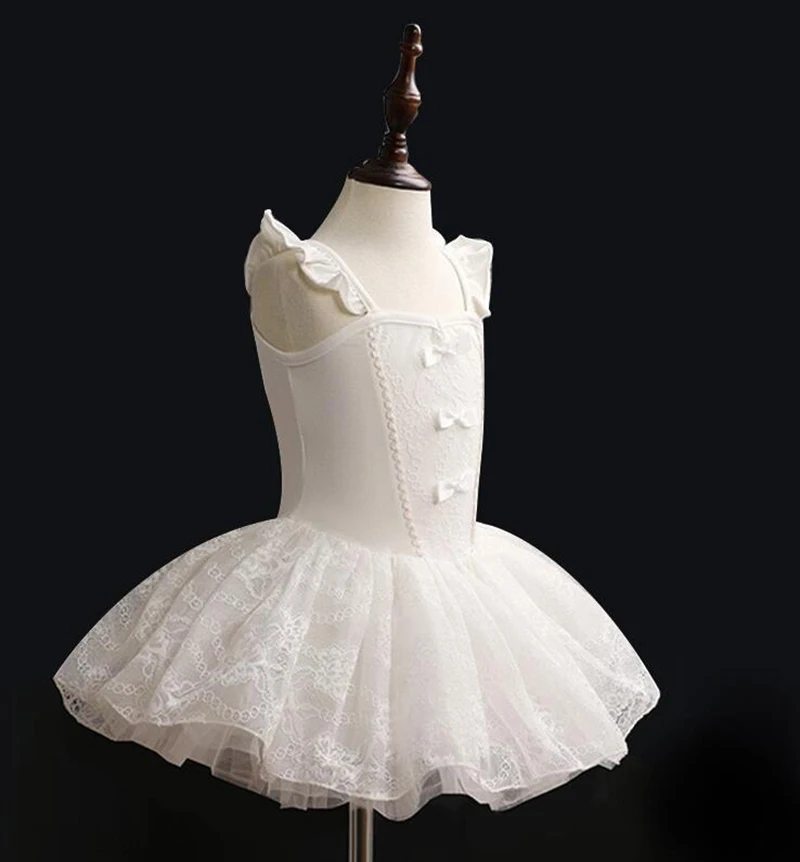 Profession Ballet Tutu Skirt For Children Sleeveless White Swan Dance Costume Girls Advanced Class Ballet Dance Skirt