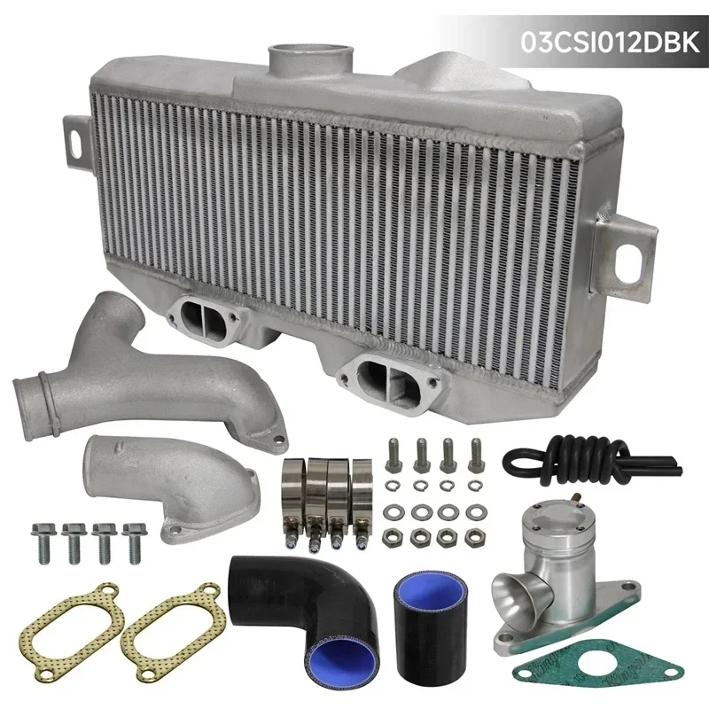 

Top Mount Intercooler Kit Y Pipe Fits For Subaru 02-07 WRX STI EJ20 EJ25 2.0L SL+BOV Black/Blue/Red