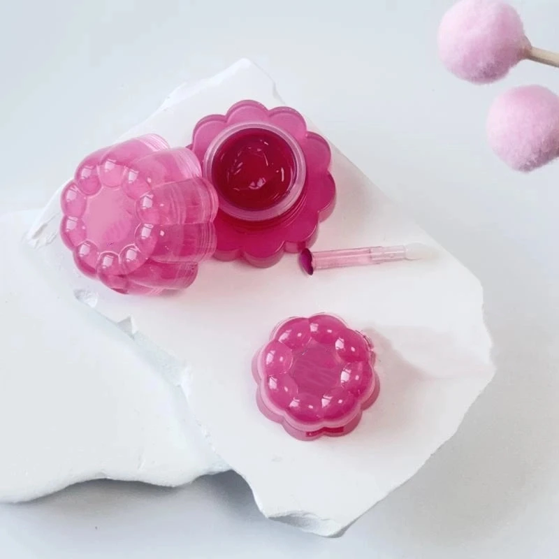 4g Gesichtscreme Box Lippenbalsam Box mit Silikon Löffel nachfüllbare Flaschen Mini kosmetische leere Glas Töpfe Make-up Hautpflege Container