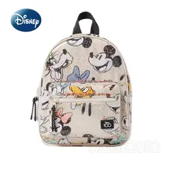 Disney Mickey New Children's Backpack Cartoon Cute Girls' Schoolbag High Quality Fashion Sequin Printing Schoolbag Luxury Brand