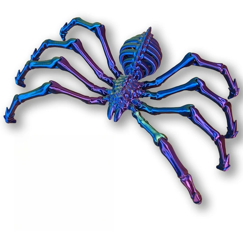 

Большая игрушка-паук с 3D-принтом, подвижный шарнир, гибкий эластичный дизайн, страшное украшение для вечеринки, деко, домашний декор, новинка, нежный подарок