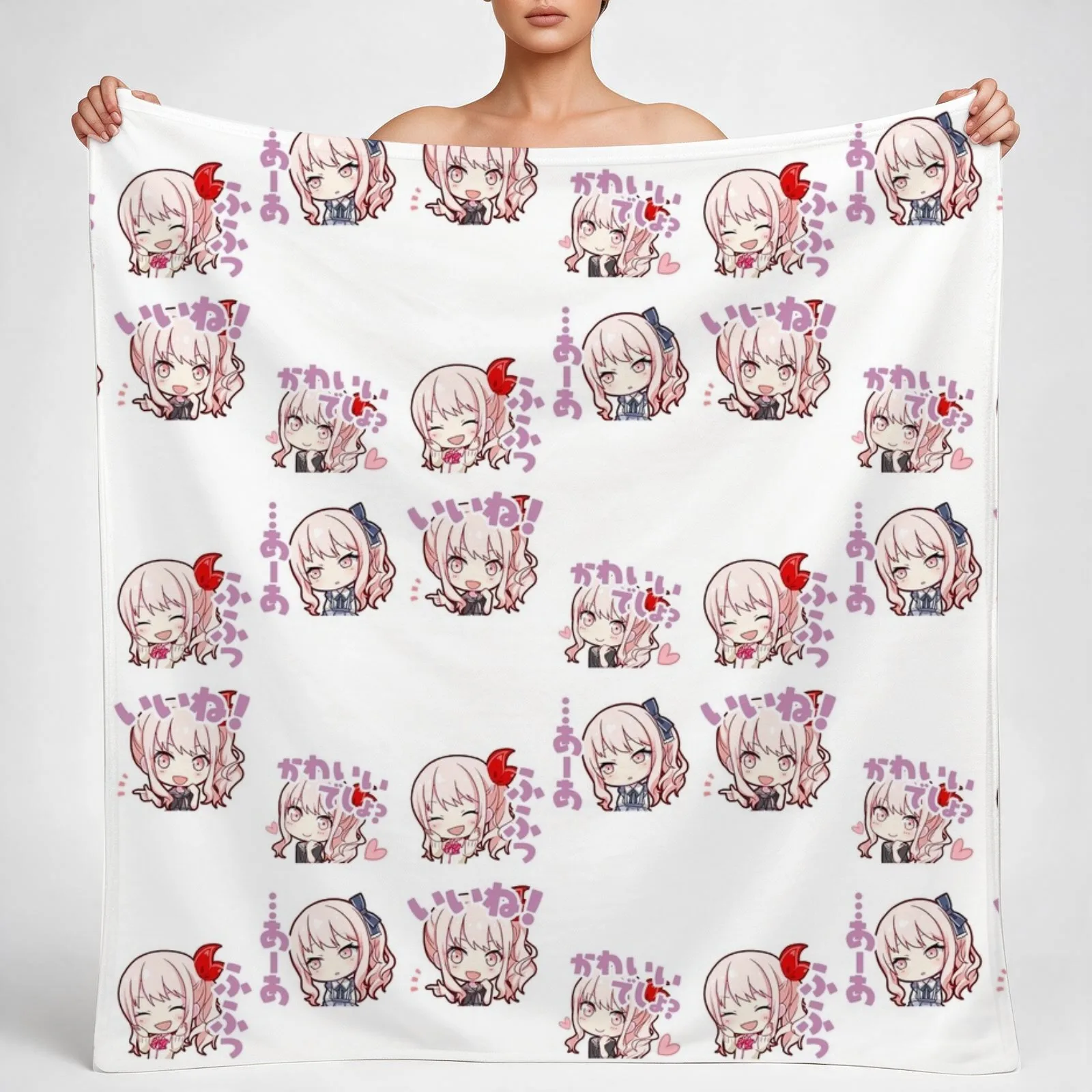Project Sekai anime, mizuki akiyama project sekai Throw Blanket couch cozy soft plush fuzzy picnic outdoor blanket
