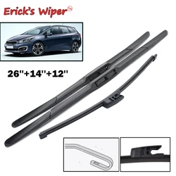 Erick's Wiper Front & Rear Wiper Blades Set Kit For KIA Cee'd Ceed 2012 - 2017 Windshield Windscreen Window Brushes 26