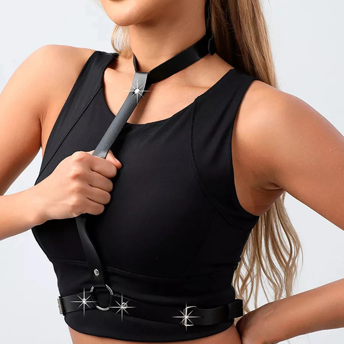 Women Sexy Harness Belt Corset Leather Lingerie Casual Wild Decoration Belts Bondage Body Harness Gothic Clothing Accessories