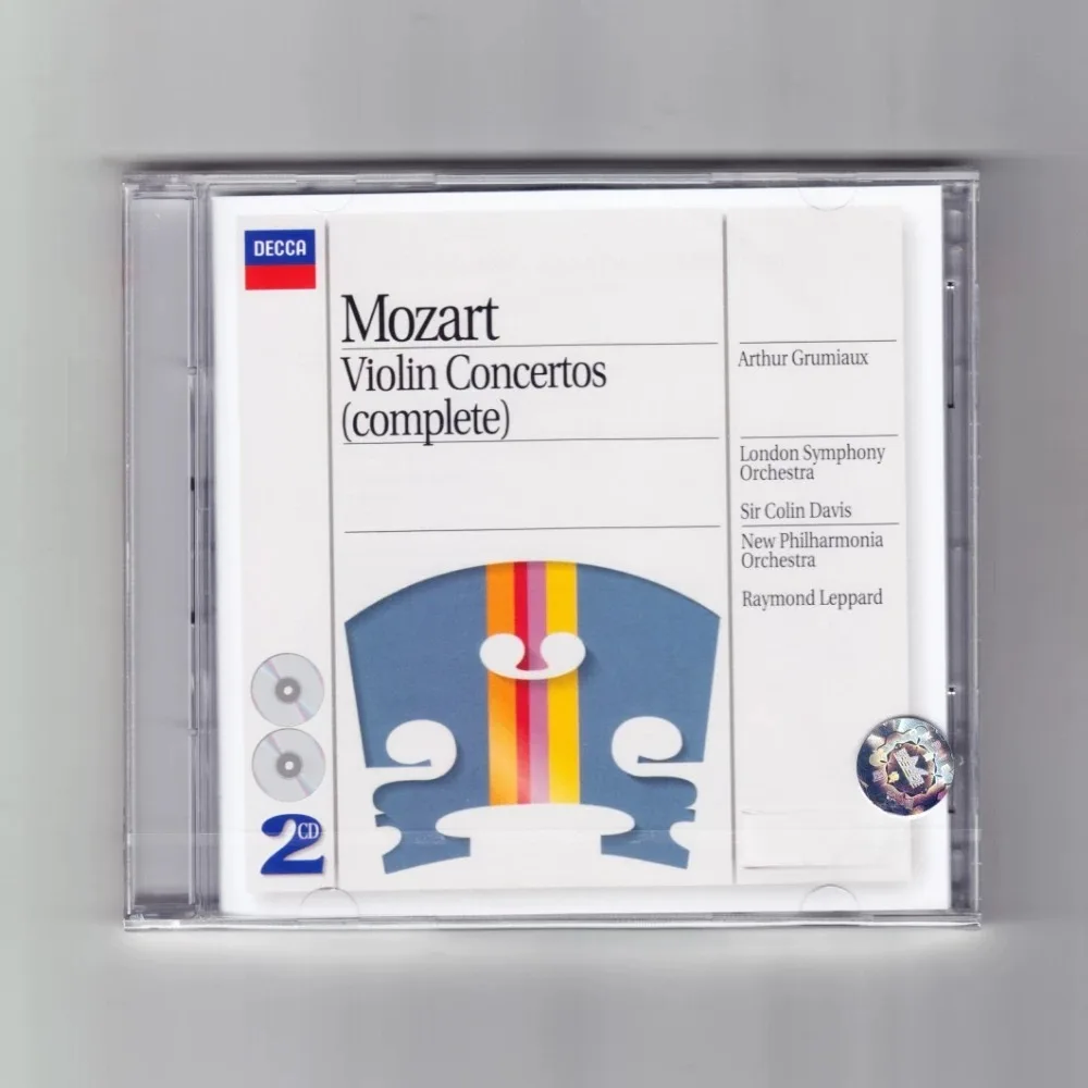 

Mozart Violin Concertos Complete 2CD — Grumiaux Performed Penguin 4 Stars — классический шедевр для музыкальных исследований