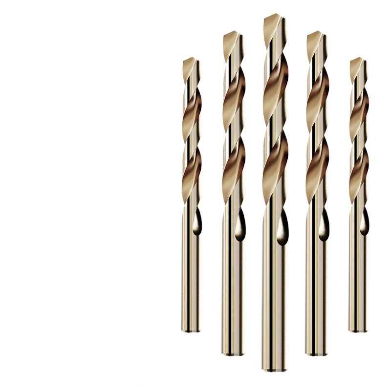 Straight Shank Fried Dough Twists Drill High Speed Steel Grinding Cobalt Fried Dough Twists Drill Stainless Steel Drilling Bit