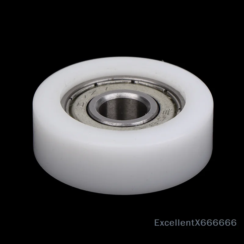 1PC 8*30*10mm 608 Roller Wheel Track Rail Pulley Door Window Track Pulley Injection Molded Nylon Coated Bearing Wheel Bearing