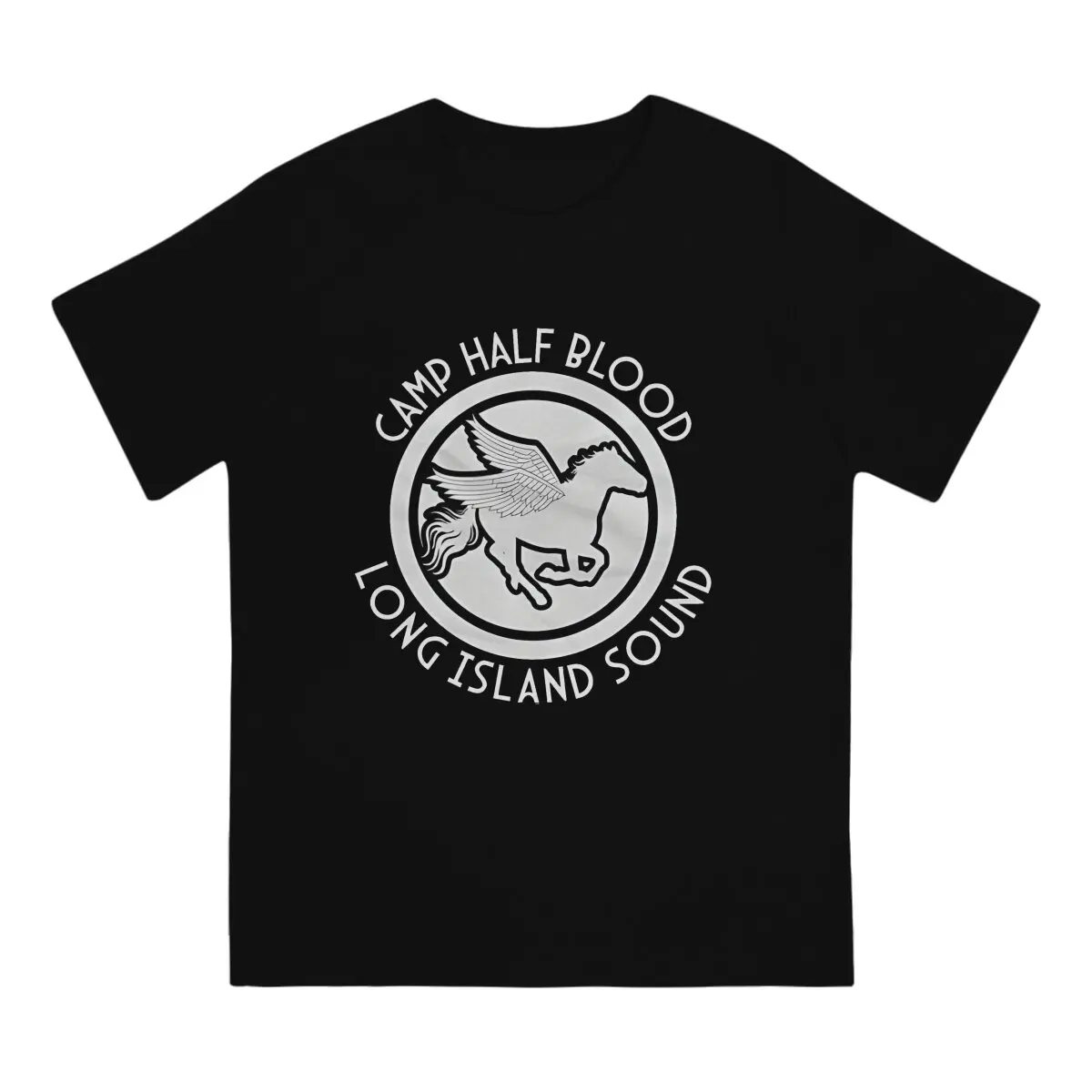 Island Sound Men TShirt Camp-Half Bloods Crewneck Short Sleeve Fabric T Shirt Funny High Quality Birthday Gifts