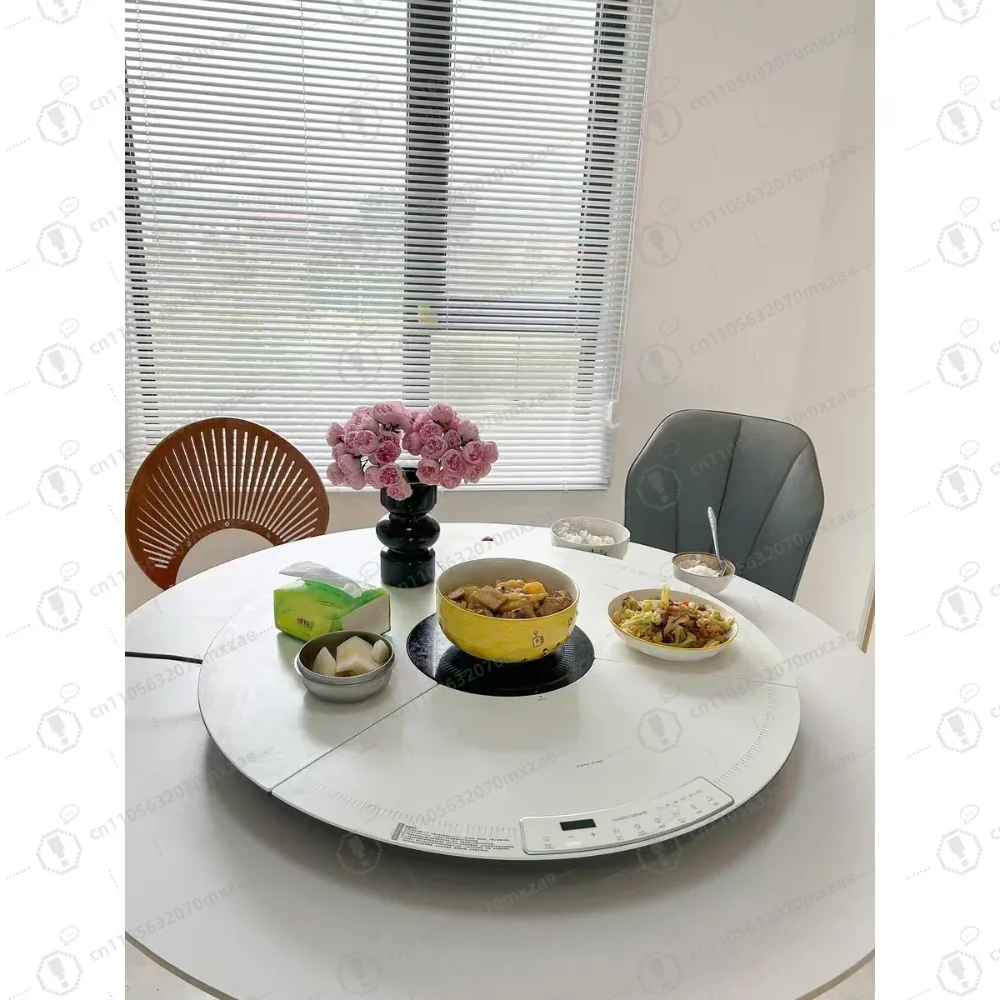 حصيرة تسخين الطعام متعددة الوظائف - طاولة طعام قابلة للطي وقابلة للدوران لتدفئة الوجبات المنزلية #2