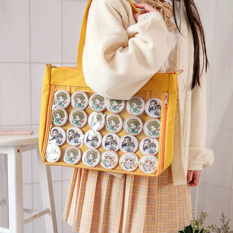 Ita Bag Girls Lolita Style Lovely Shoulder Crossbody Kawaii Clear Bag Schoolbags for Teenage Girls Candy Sweet Itabag Bags