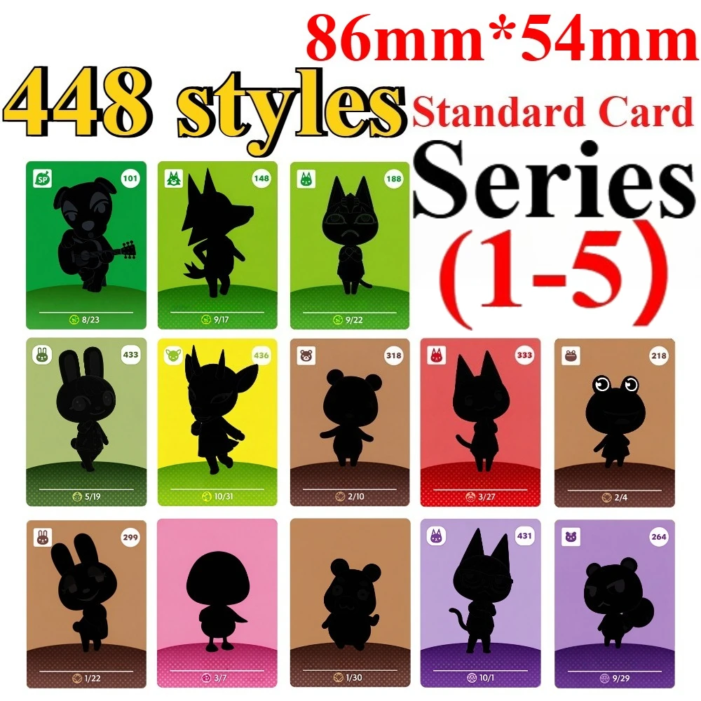Series1-5 Collectible NFC Mini/Big Cards (001-448 Selection) – Gain Exclusive in-Game Unlocks, Perfect Gift for Switch Fans