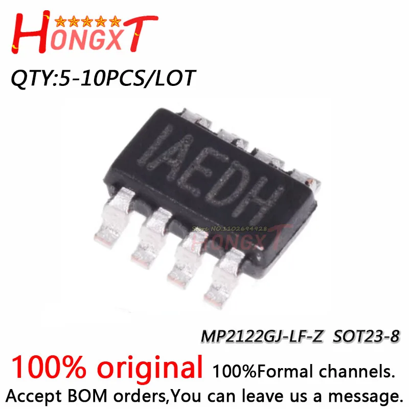 5-10PCS 100% New MP2122GJ-LF-Z MP2122GJ-LF MP2122GJ MP2122 SOT23-8.Chipset