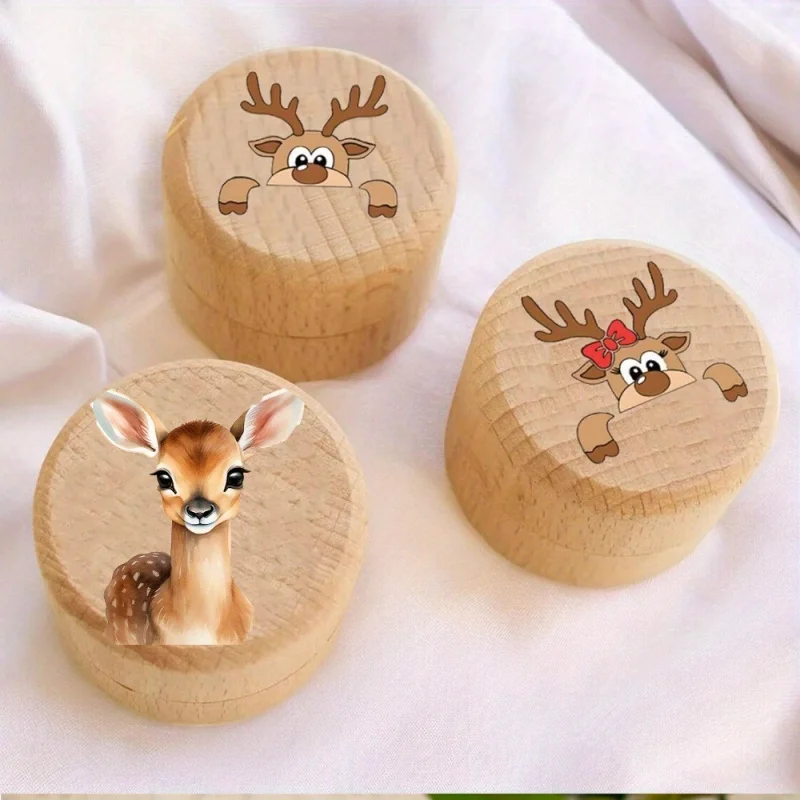 Tooth Box, Wooden Tooth Fairy Holder for Boys and Girls, Kee