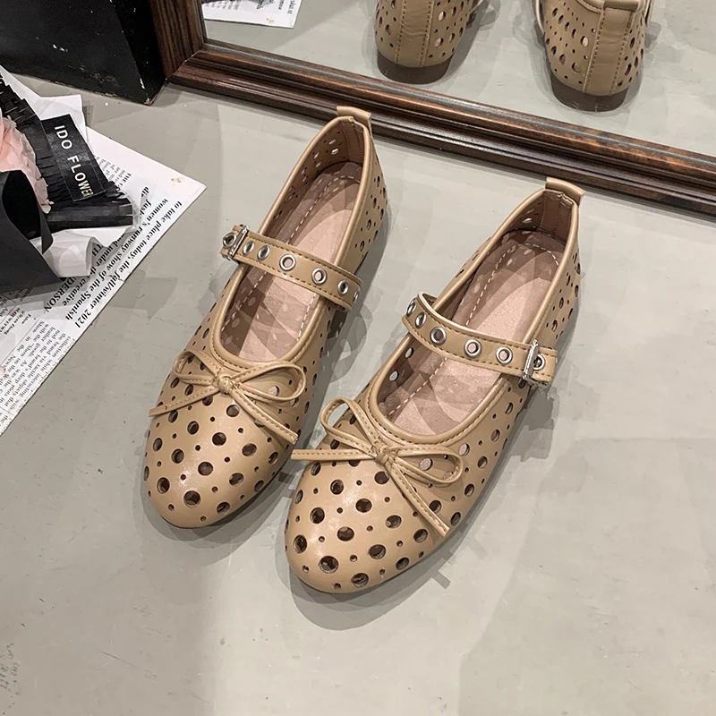 2025 NEW Luxury Rhinestone Rivet Flats Woman Brand Design Crystal Studded  Shoes Ladies Elegant Bling Женская Обувь