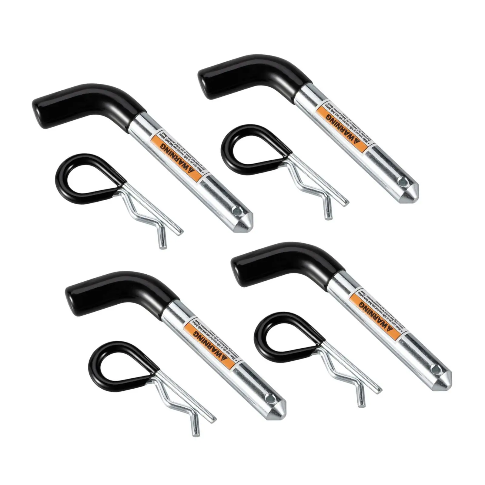 

4Pcs Trailer Hitch Pin Set Trailer Hardware Professional Replaces Easy to Install High Performance 5/8inch Diameter R Pin Snap