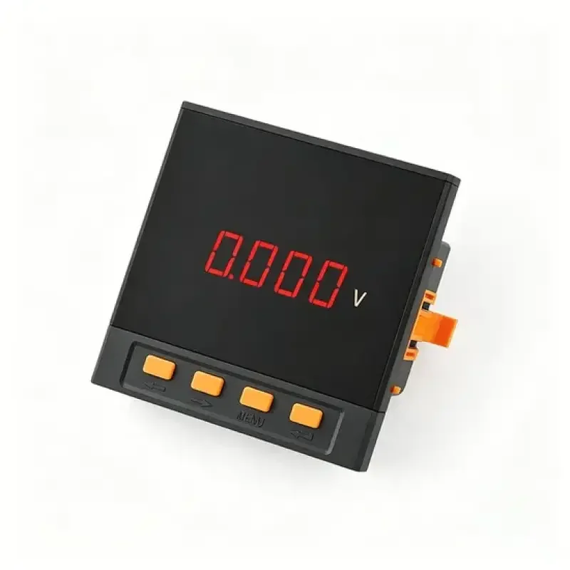 Customizable Waterproof LED ScreenDigital Single Phase Voltage Meter Programmable Ratio DisplaySuitable For Any Setting