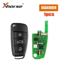 Xhorse-chave remota universal do carro, 3 botões, versão inglesa, XKA600EN, VVDI2, Audi A6L, Q7, VVDI, 1PC