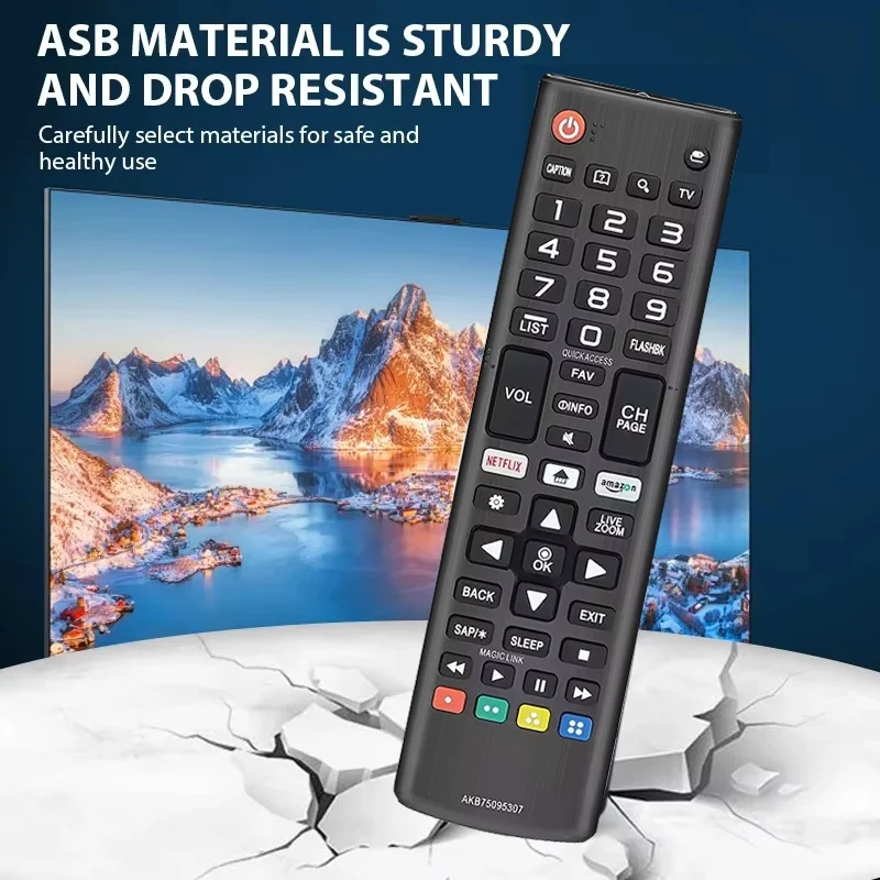 AKB76037605 Ersatzfernbedienung Universelle Fernbedienung AKB75675301 AKB75675304 Kompatibel mit 4K Smart TV Universelle TV-Fernbedienung