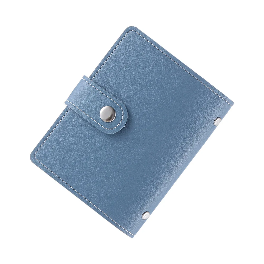 26 Card Slots Multi-function Women Men Candy Color RFID Blocking Credit Card Holder PU Leather Wallet