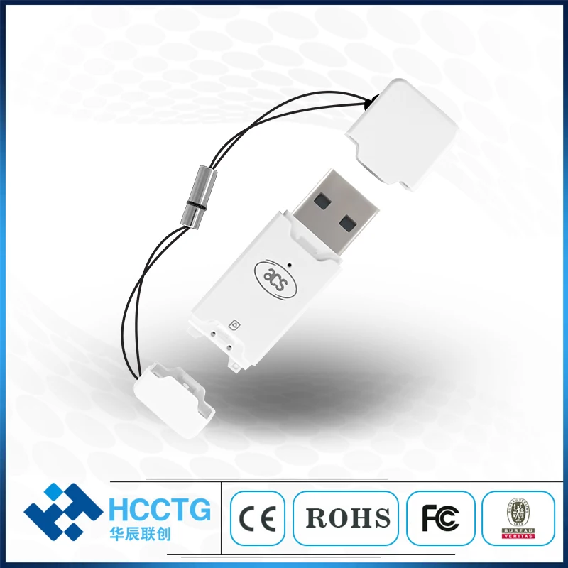 Newest Compact hHgh-speed USB Type A and USB Type C Contact SIM-sized Smart Card Reader ACR40T-A1 ACR40T-A5