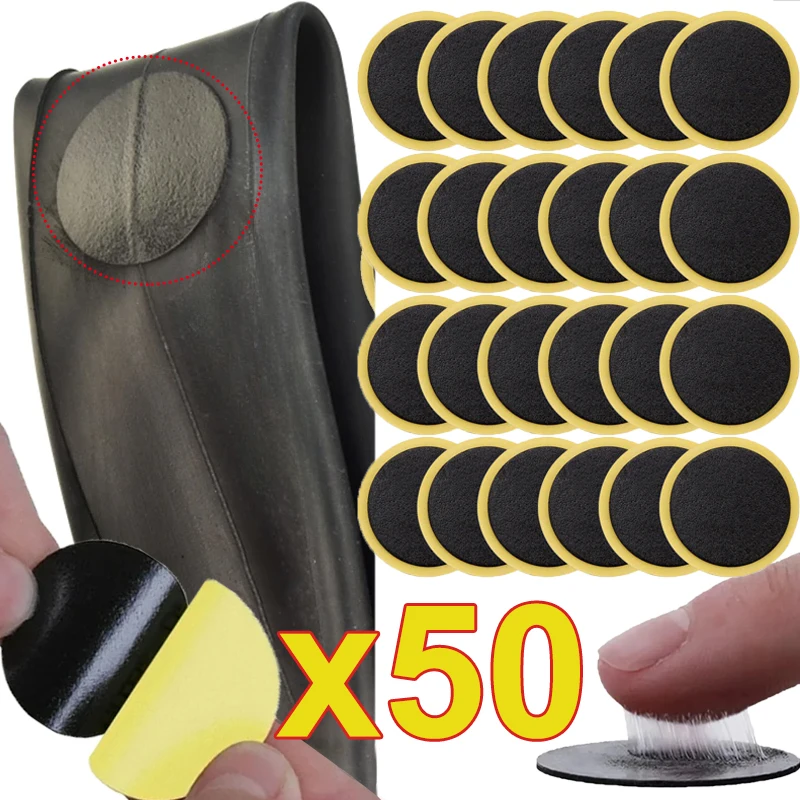 Glueless Bicycle Tire Repair Patches Tyre Puncture Quick Repairing Tool Self-Adhesive Inner Tube Repair Patch Bike Accessories
