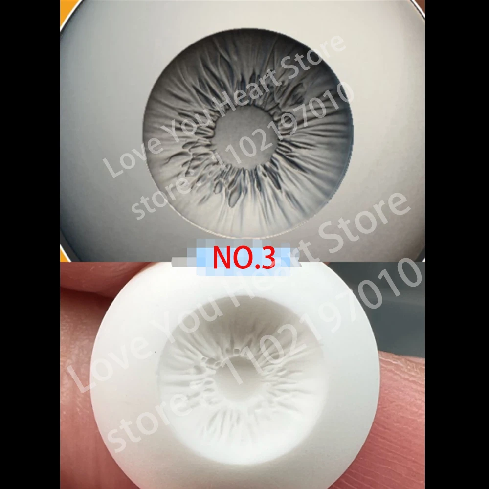 10 pares de olhos de boneca fundo de resina com padrão diy acessórios de boneca artesanal fundo de globo ocular branco boneca bjd olhos de gesso fundo 14mm
