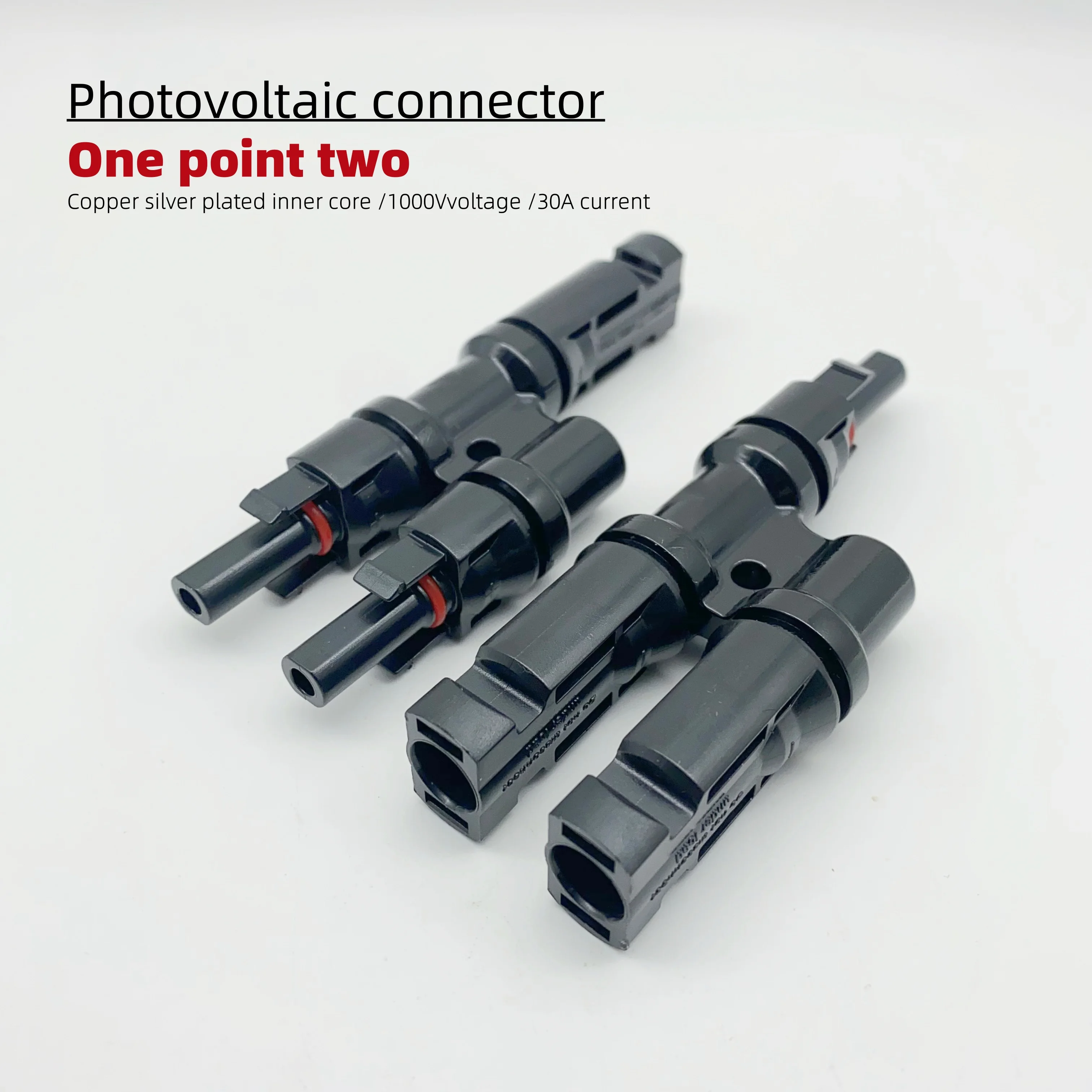 

1 Pair IP67 Solar PV Connector Approved 2 to 1 T Branch Male And Female Solar 100% PP0 Parallel DIY Solar Kits System