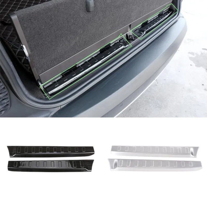 For Land Rover Discovery 5 L462 2017-2021 Car Rear Inner Door Bumper Tail Prevent Scuff Plate Sill Guard Cover Trim Accessories 