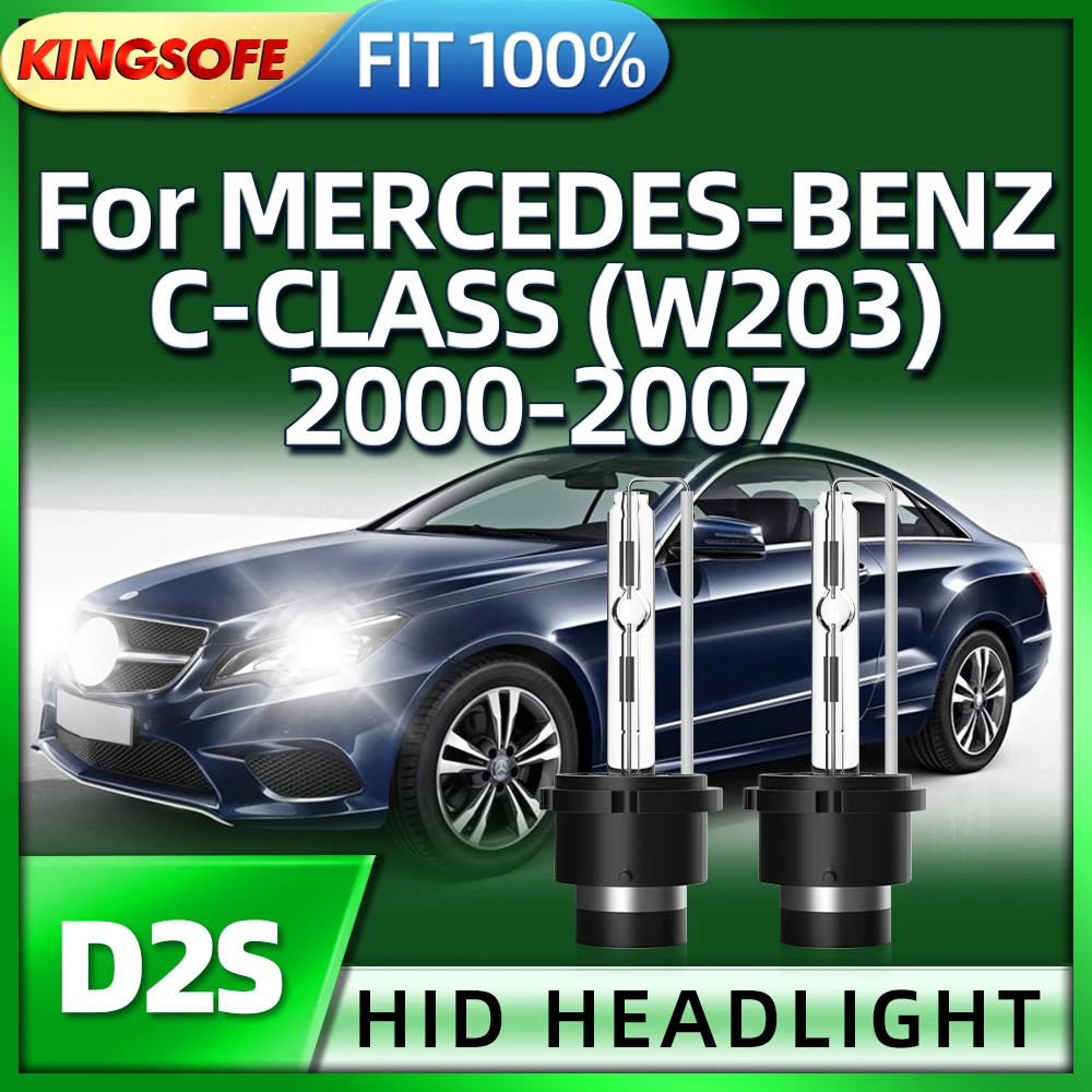 

KINGSOFE 35W D2S HID Xenon Lamp Car Headlight 6000K Light For MERCEDES-BENZ C-CLASS W203 2000 2001 2002 2003 2004 2005 2006 2007