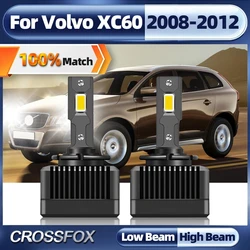 볼보 XC60 2008 2009 2010 2011 2012용 CROSSFOX 2X LED 제논 HID 헤드라이트 전구 D1S 교체 캔버스 업그레이드 헤드램프 앰플