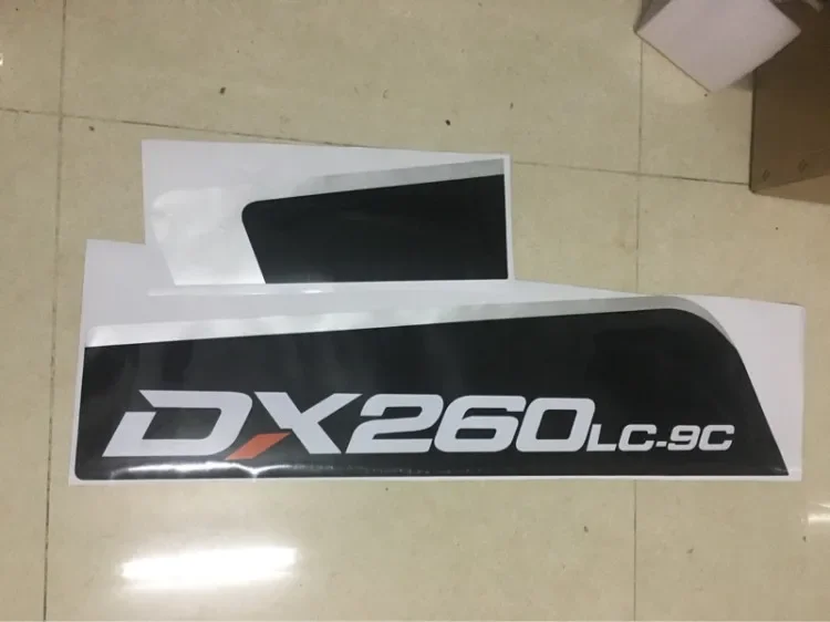 Doosan Daewoo excavator sticker DX150 215 260 330 330 360 380-9C sider door a pair