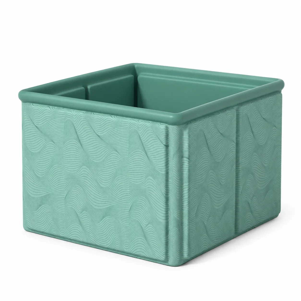 Folding Full-Body Winter Soaking Bathtub for Adults And Kids Green Embroidered Home Spa Bathtub